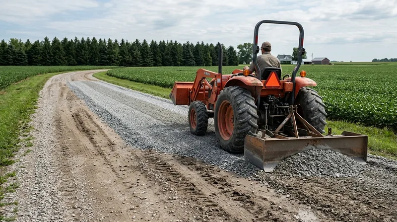 Gravel Driveway Installation & Grading Davenport